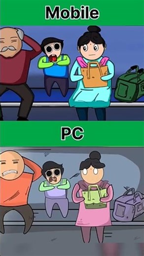 @#pc animation vs #mobile animation
