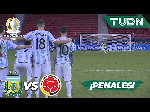 FULL Penalty Shootout! | Argentina 1(3)-(2)1 Colombia | Copa América 2021 | Semifinal | TUDN