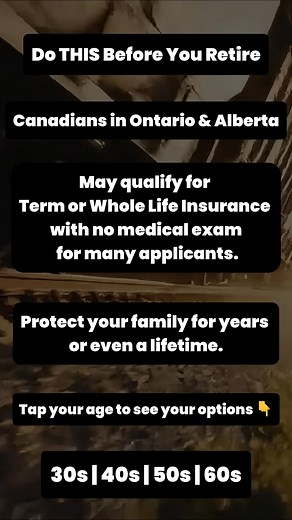 📢 𝐀𝐭𝐭𝐞𝐧𝐭𝐢𝐨𝐧 𝐎𝐧𝐭𝐚𝐫𝐢𝐨 𝐚𝐧𝐝 𝐀𝐥𝐛𝐞𝐫𝐭𝐚 You may qualify for affordable 𝐓𝐞𝐫𝐦 𝐨𝐫 𝐖𝐡𝐨𝐥𝐞 𝐋𝐢𝐟𝐞 𝐈𝐧𝐬𝐮𝐫𝐚𝐧𝐜𝐞 with no medical exam required for many applicants. ✅ Rates designed to fit your budget ✅ Options that can last for decades or your entire lifetime ✅ Helps protect your family from final expenses and financial stress 𝐂𝐥𝐚𝐢𝐦 𝐘𝐨𝐮𝐫 𝐅𝐫𝐞𝐞 𝐐𝐮𝐨𝐭𝐞 𝐍𝐨𝐰 | Smart Family Choices