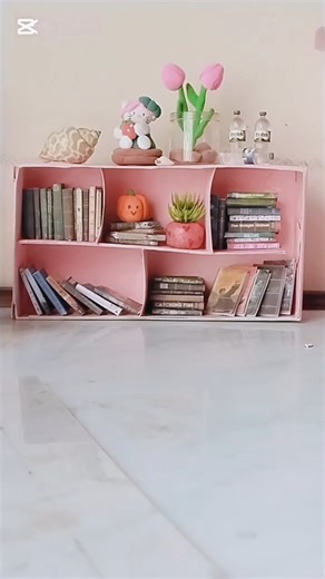 Diy cute mini book shelf ✨❤️