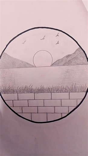 How to easy draw Beautiful pencil drawing✍️