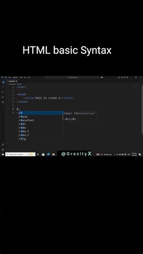 HTML 5 basic Syntax