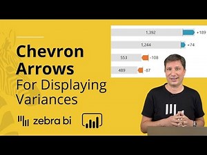 Display Variances In Power BI With Chevron Arrows ➡️ || Zebra BI Knowledge Base