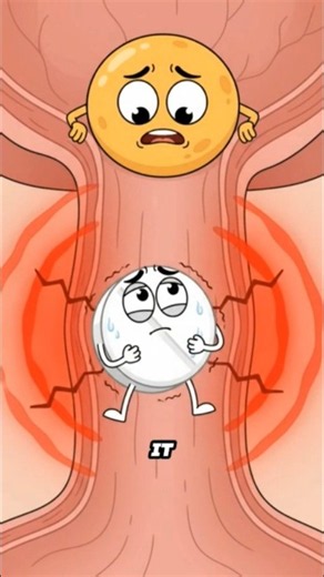 What Happens When A Dry Pill Gets Stuck In Your Throat? 😳 #usa