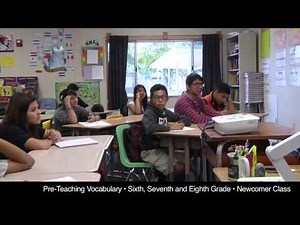 Pre-Teaching Vocabulary (Sixth, Seventh, and Eighth Grades: Newcomer Class) (REL Southwest)