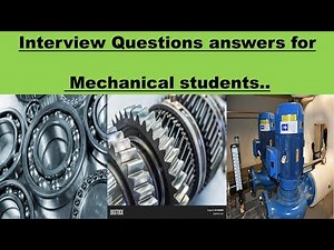 Basic Mechanical Technician Interview Questions Answers||MT with Ali Raza