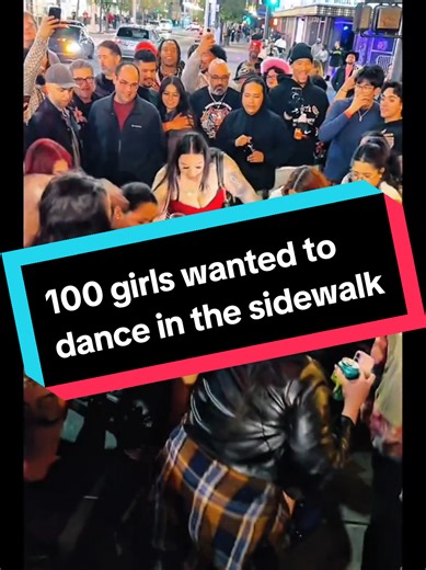 Girls Dance on Sidewalk in Las Vegas
