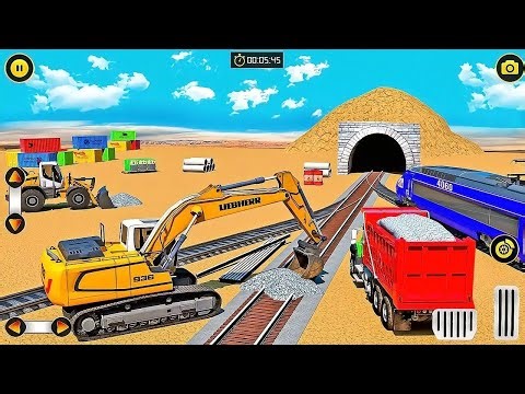 Train Station Builder 🚆 Construction Simulator 3D | Mega Railway Project | Android Gameplay 2026