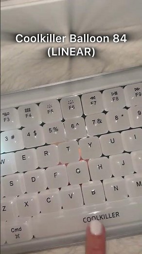Linear VS Tactile COOLKILLER Balloon 84 Low Profile Mechanical Keyboard Iceblade Switch SOUND