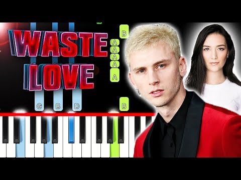 Machine Gun Kelly – Waste Love feat. Madison Love (Piano Tutorial) By MUSICHELP