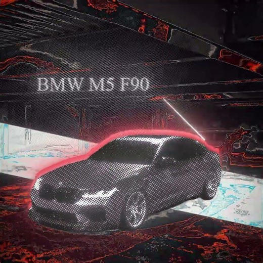BMW M5 F90 x Halftone 🔥 Unique Car Edit