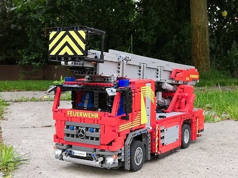 Lego Technic MOC Feuerwehr Drehleiter / Turntable Ladder [WIP]