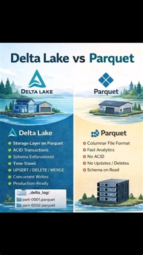 Delta Lake Vs Parquet