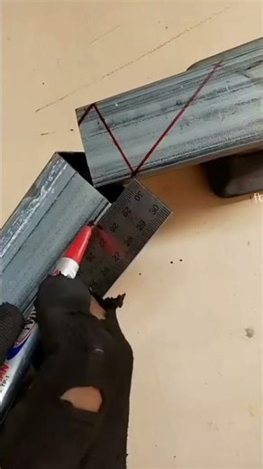 techniques for three-way seamless connection positioning and cutting of metal square tubes#Welding