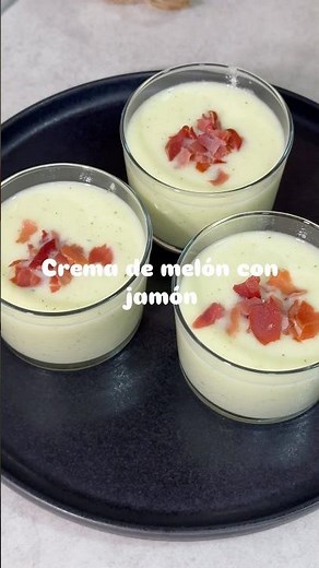 Crema de melón con jamón | Receta fría fácil y rápida para verano 💚