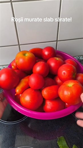 Roșii murate în 3 zile Avem nevoie de hrean, mărar, țelină, usturoi. Pentru saramură se pune la un litru de apă rece 2 linguri cu sare și 1 lingură cu zahăr se amesteca până se dizolvă sarea și zahărul și se toarnă peste roșii. Se lasă la temperatura camerei pentru 3 sau 4 zile după care le puteți păstra într-un loc răcoros. Vă mulțumesc pentru aprecieri! #retetesimple #retetedelicioase #rosiimurate | Rețetele Marienei
