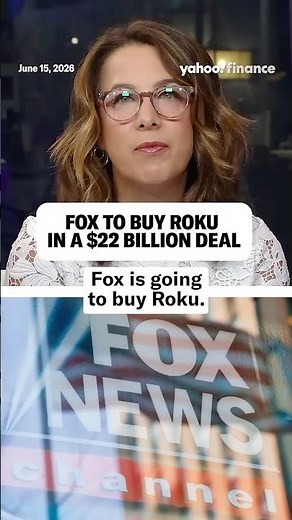 Fox to buy Roku in a $22 billion deal. 💰🤝