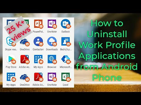 How to uninstall Or delete Work Profile Apps Or Two icon of one app From Android Phone