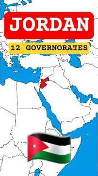 12 Governorates of Jordan 🇯🇴