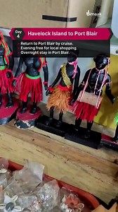 [Save for this Later] 4N/5D Andaman package INR 22,299 per Person 2N PORT BLAIR | 2N HAVELOCK 👉 Plan your Andaman trip with Dimaak Tours 👉 For details, DM us / Contact: 91 98868-83456 🗓️ Day 1 - Port Blair - City Tour 👉 Arrival at Port Blair Airport. 👉 Check-in at the hotel. 👉 Visit Corbyn’s Cove Beach and Cellular Jail. 👉 Experience the captivating Light and Sound Show at Cellular Jail. 👉 Overnight stay in Port Blair. 🗓️ Day 2 - Port Blair to Havelock Island - Radhanagar Beach 👉 Board