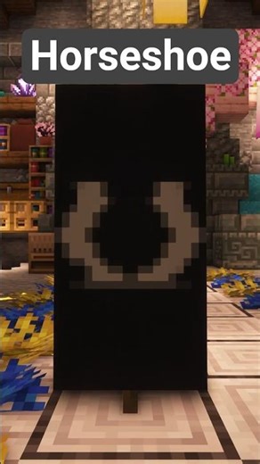 Cool Minecraft Banner 38 - Horseshoe #minecraft #bannerdesign #gaming #banner #minecraftshorts