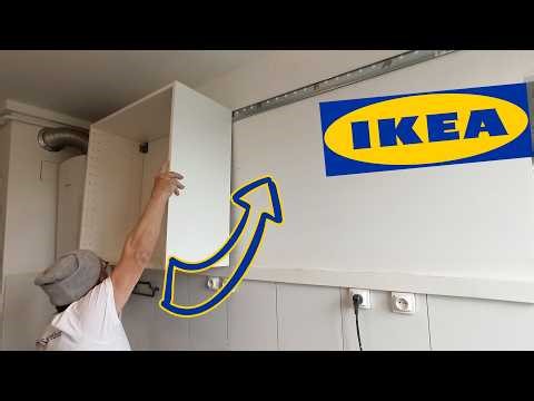 🔥 IKEA Wall Cabinets Made EASY! Install Upper Cabinets with Rail Like a Pro