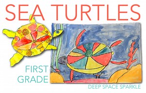 Sea Turtles Drawing & Painting Lesson | Deep Space Sparkle