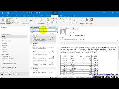 How To Search Words Within Attachment (Content) In Outlook?