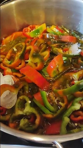 Paprika Salat 🫑 süß -sauer🧅Das perfekte Winterrezept🔥9-12Monate HALTBAR‼️#cooking#mealprep#recipes#