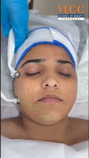 Learn advanced skin therapy skills with Myolift Training ✨⚡ #vlccschoolofbeautyvaranasi