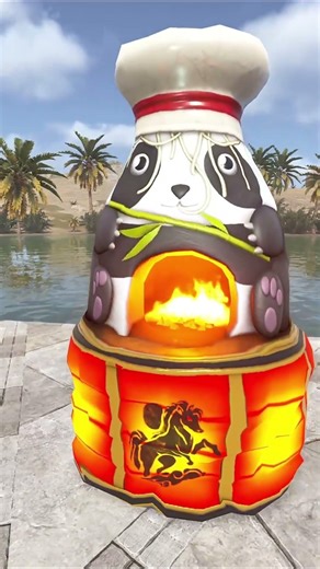 Cute Panda Furnace! #rust #rustskins #rustshorts #rustclips #shorts #gaming #fyp