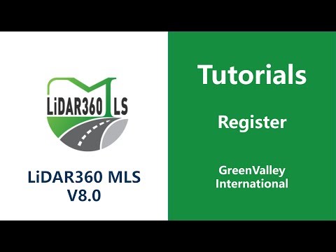 Geo Process | 2. Register LiDAR Software Tutorial