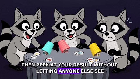 Lying, Cheating Raccoons – The Ultimate Bluffing Dice Game for 2-6 Players, Ages 8+ – Family Fun!