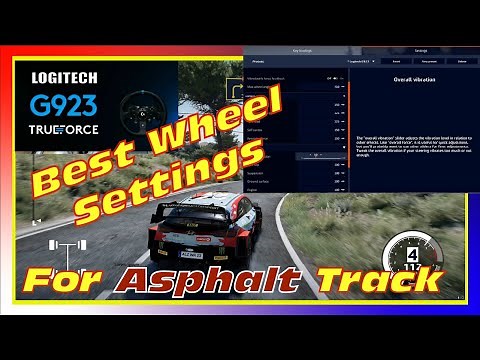 WRC 10 Best Wheel Settings for Asphalt Track - Logitech G923(G29/G920) + Logitech GHUB Settings