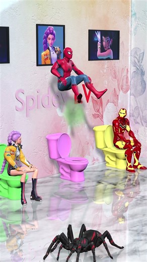 Who flew the highest #shorts #animation #spiderman