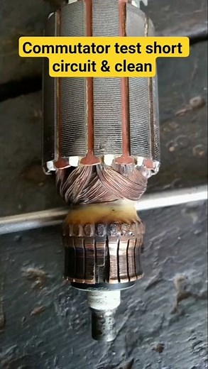 Commutator Test Short Circuit and Clean #Commutator #Test #Short #Circuit #and #Clean #repair