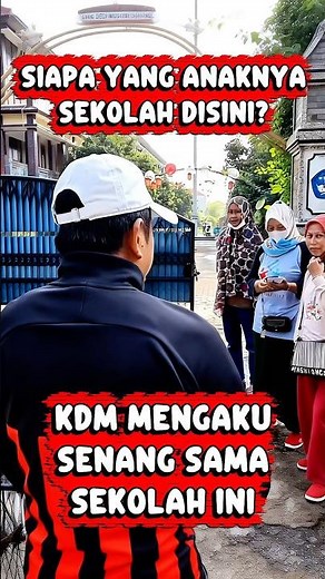 Ini sekolah siapa⁉️Dedi Mulyadi senang sama sekolah ini #kdm