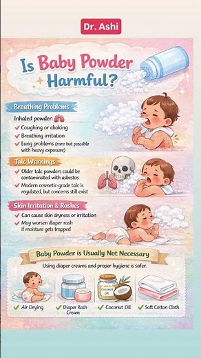 Is baby powder really safe for your baby? 👶🤔 #babydevelopment #baby #pregnancybyfaith #newborn#like