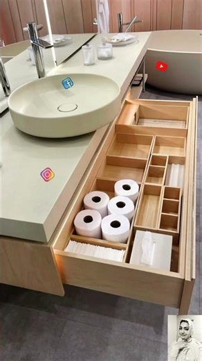 What Can We Put In A Bathroom Drawer? 💖😍😘🥰🤗 #organization #girl #drawerorganizer #makeup #home