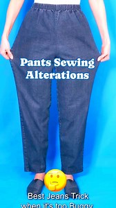404K views · 1.3K reactions | How to make your loose pants fit#sewingtutorial #sewingalterations #sewing #clothing #talioring #sewist | Sew Dreams Come True | Facebook
