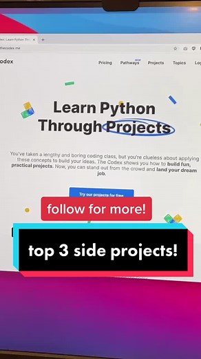 coding side project ideas that are actually fun let’s get it 💸 #internship #coding #programmer #stem #developer