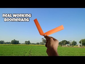 WOW!!! HOMEMADE New Paper Returning Paper Boomerang 🪃