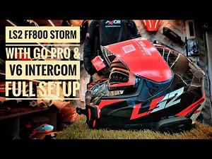 LS2 FF800 STORM HELMET | GOPRO & V6 INTERCOM FULL SETUP
