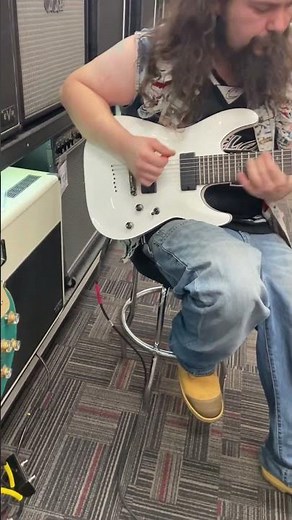 Schecter Demon 7 String Guitar On EVH 5150 40W Combo Demo