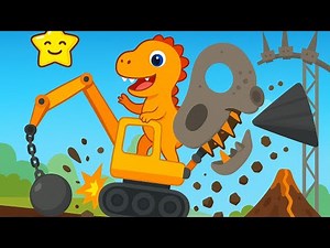 Dino Digger Crazy Tractor Ride! | Smashing Everything in His Way!