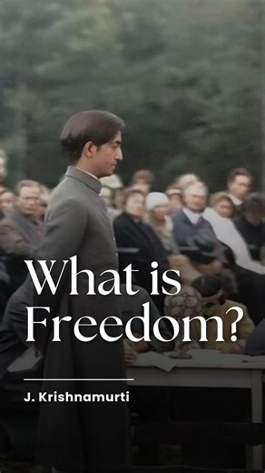What Is Freedom? | Krishnamurti Can you ever know or recognise, or experience, complete freedom—not from anything—freedom? When you say, “I am totally free,” then you are not free. It’s like a man who says, “I know,” then he does not know. So, freedom is something, sir, that you cannot experience. Like enlightenment—it is not to be experienced, because where there is experience, there is an experiencer, and the experiencer must recognise the experience; otherwise, it is not an experience. Freedo