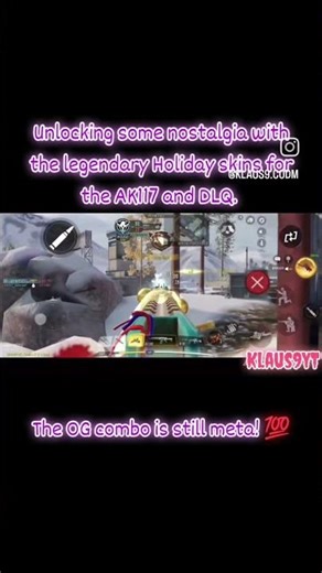 Only the OGs remember this🎄🔥 Legendary AK117 and DLQ Holiday skins in CODM! #codm #cod #klaus9yt
