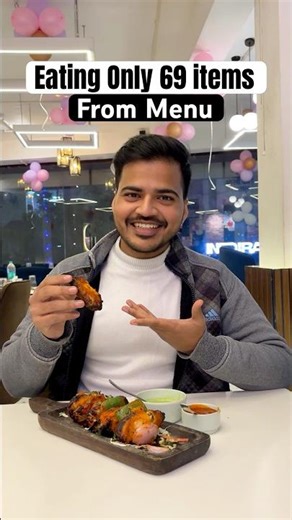 Eating Only 69th item From The Menu 🔥😱 #shorts #food