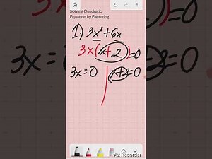 Solving Quadratic Equations by Factoring | Step-by-Step Explanation with Examples (example no.1)