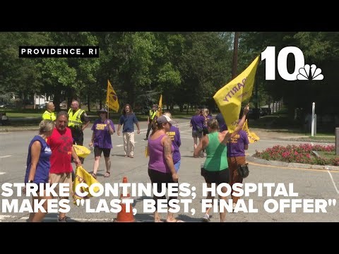 Butler Hospital closes 40 beds, striking workers consider hospital's new proposal